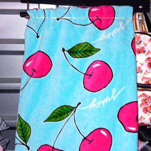 NWT Juicy Couture 6 ft. Cherry Print Beach Towel